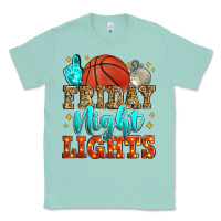 Seafoam friday night lights basketball Classic Tee - Zillion Design Studio