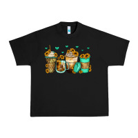 Black sunflowers coffee cups Urban Heavy Tee - Zillion Design Studio