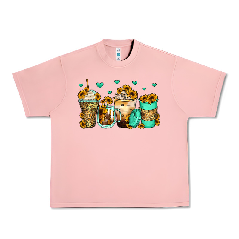 Sunflowers Coffee Cups Urban Heavy Tee by Zillion Design Studio | Teevron