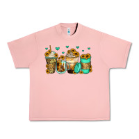 Salmon sunflowers coffee cups Urban Heavy Tee - Zillion Design Studio