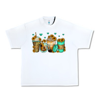 White sunflowers coffee cups Urban Heavy Tee - Zillion Design Studio