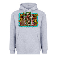 Heather Grey Christmas cross Heavyweight Hoodie - JahusDesignShop