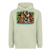Matcha Christmas cross Heavyweight Hoodie - JahusDesignShop