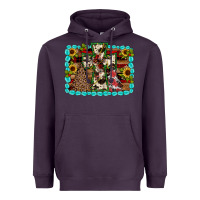 Plum Christmas cross Heavyweight Hoodie - JahusDesignShop