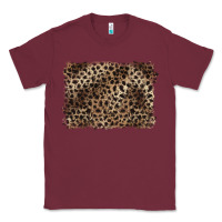 Burgundy handdrawn leopard pattern brown Classic Tee - BarkalooDesign