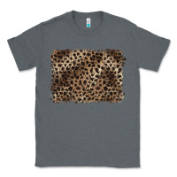 Charcoal Heather handdrawn leopard pattern brown Classic Tee - BarkalooDesign