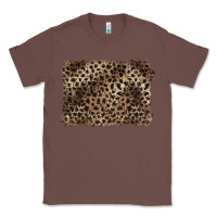 Chestnut handdrawn leopard pattern brown Classic Tee - BarkalooDesign