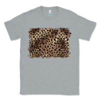 Heather Grey handdrawn leopard pattern brown Classic Tee - BarkalooDesign