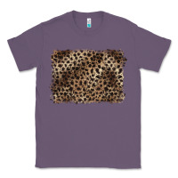 Lavender handdrawn leopard pattern brown Classic Tee - BarkalooDesign