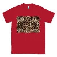 Red handdrawn leopard pattern brown Classic Tee - BarkalooDesign