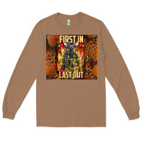 Toasted Coconut first in last out firefighter Long Sleeve Tee - AdoDesignShop