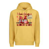 Antique Gold i love being a lunch lady Premium Hoodie - MaliasSmallBusiness