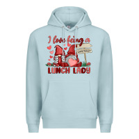 Blue Mist i love being a lunch lady Premium Hoodie - MaliasSmallBusiness