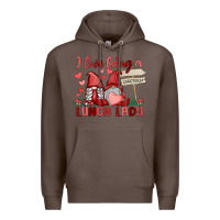 Coffee i love being a lunch lady Premium Hoodie - MaliasSmallBusiness