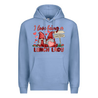 Colony Blue i love being a lunch lady Premium Hoodie - MaliasSmallBusiness