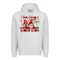 I Love Being A Lunch Lady Premium Hoodie | Teevron