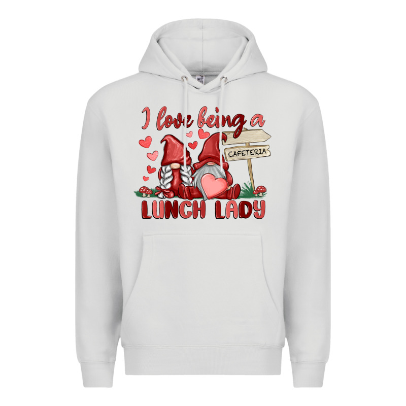 I Love Being A Lunch Lady Premium Hoodie by MaliasSmallBusiness | Teevron