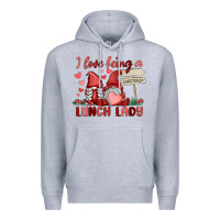 Heather Grey i love being a lunch lady Premium Hoodie - MaliasSmallBusiness