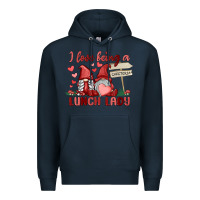 Navy i love being a lunch lady Premium Hoodie - MaliasSmallBusiness