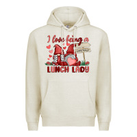 Oatmeal Heather i love being a lunch lady Premium Hoodie - MaliasSmallBusiness