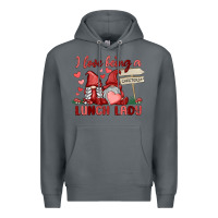Rock i love being a lunch lady Premium Hoodie - MaliasSmallBusiness