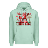 Seafoam i love being a lunch lady Premium Hoodie - MaliasSmallBusiness
