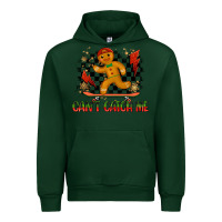 Forest Green gingerbread cant catch me Urban Hoodie - MaliasSmallBusiness
