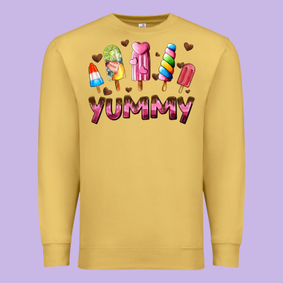 Yummy Premium Sweatshirt Designed By Adodesignshop