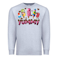 Heather Grey yummy Premium Sweatshirt - AdoDesignShop