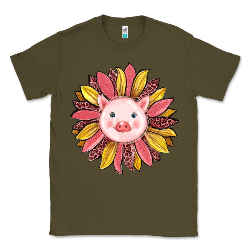 Pig Sunflower Classic Tee by RanaPortraitStore | Teevron