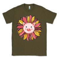 Army Green pig sunflower Classic Tee - RanaPortraitStore