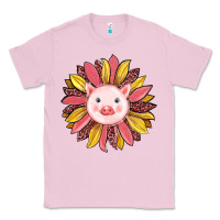 Bubblegum Pink pig sunflower Classic Tee - RanaPortraitStore