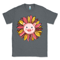 Charcoal Heather pig sunflower Classic Tee - RanaPortraitStore