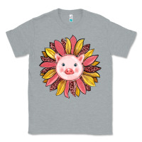 Heather Grey pig sunflower Classic Tee - RanaPortraitStore