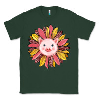 Sports Green pig sunflower Classic Tee - RanaPortraitStore
