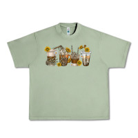 Oil Green skeleton hands coffee cups Urban Heavy Tee - texasbilliewilder