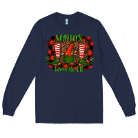 Navy santa's favorite elf Long Sleeve Tee - RanaPortraitStore