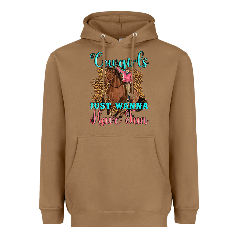 Cowgirls Just Wanna Have Fun Heavyweight Hoodie by Artiststas | Teevron