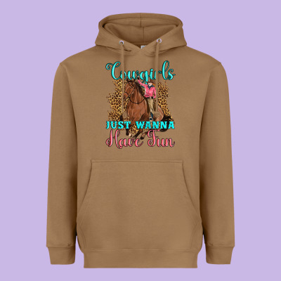 Cowgirls Just Wanna Have Fun Heavyweight Hoodie Designed By Artiststas