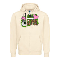 Sandshell love my girl soccer Zipper Hoodie - HRA Design Shop