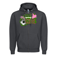 Smoke love my girl soccer Zipper Hoodie - HRA Design Shop