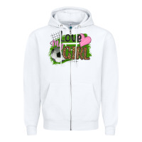 White love my girl soccer Zipper Hoodie - HRA Design Shop