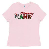 Bubblegum Pink merry mama Ladies Tee - BarkalooDesign
