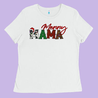 Merry Mama Ladies Tee Designed By Barkaloodesign