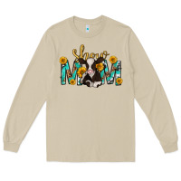 Mushroom show mom with cow mothers day Long Sleeve Tee - texasbilliewilder