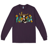 Plum show mom with cow mothers day Long Sleeve Tee - texasbilliewilder