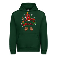 Forest Green the nurse gnome christmas Urban Hoodie - MaliasSmallBusiness