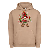 Pigment Burro the nurse gnome christmas Urban Hoodie - MaliasSmallBusiness