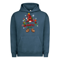 Pigment Midnight Navy the nurse gnome christmas Urban Hoodie - MaliasSmallBusiness