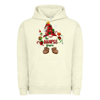 Pigment Pistachio the nurse gnome christmas Urban Hoodie - MaliasSmallBusiness